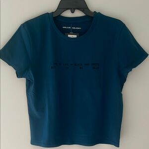 Billie Eillish Blue Graphic Tee
